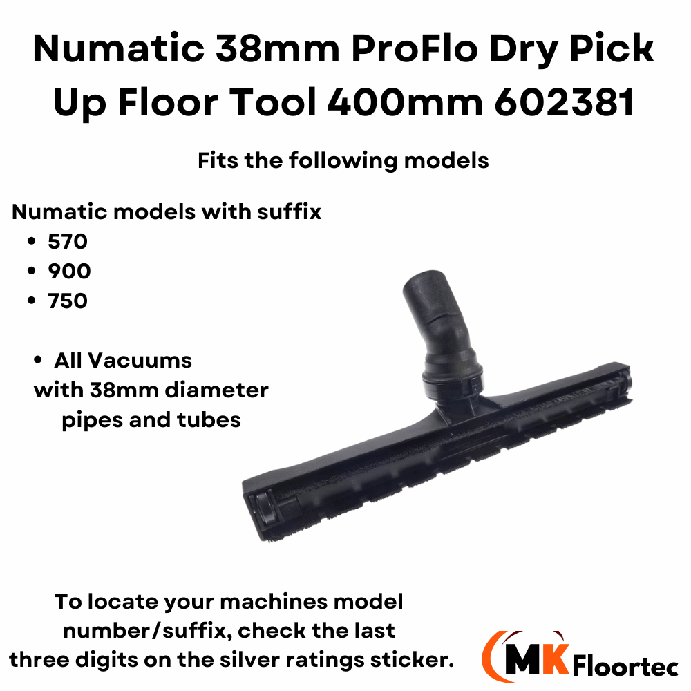 Numatic proflo vacuum cleaner dry pick-up floor tool nozzle 400mm 602381