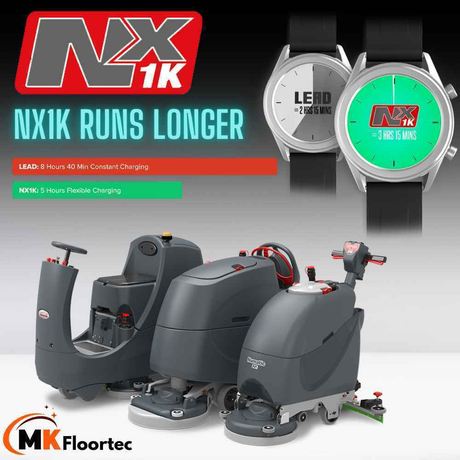 Numatic TBL4055 TwinTec Cordless Floor Cleaning Scrubber Dryer Battery Powered NX1K
