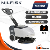 Nilfisk SC351 Scrubber Dryer Battery Powered 15 Inch