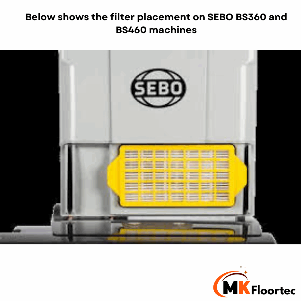 Sebo Sebo 10109ER BS360 HEPA Exhaust Filter – M.K. Floortec Services Ltd