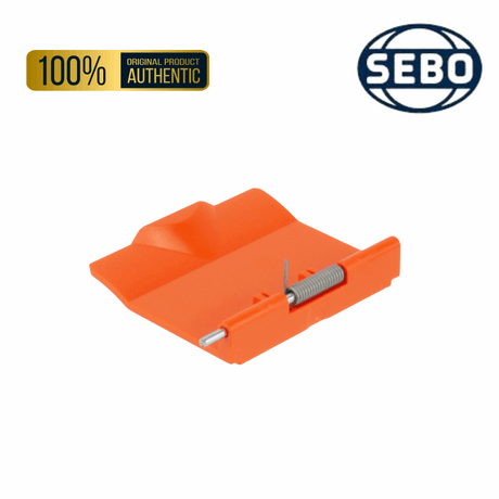 SEBO 2012ER Orange inspection flap access door for BS range vacuum cleaners, including BS36, BS46, BS360, BS460, 370, and 470. 