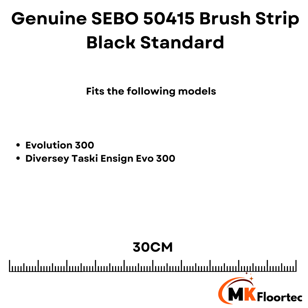 Genuine Sebo Black Standard Brush Strip Evolution 300 - 50415