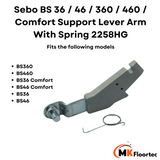 Sebo BS 36 / 46 / 360 / 460 / Comfort Support Lever Arm With Spring 2258HG