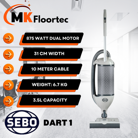 SEBO Dart 1 Upright Commercial Vacuum Cleaner 31cm Width 9858GB