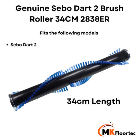 Genuine Sebo Dart 2 Brush Roller 34CM 2838ER