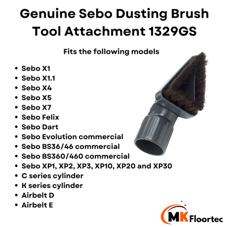 Sebo Dusting Brush Tool Attachment 1329GS