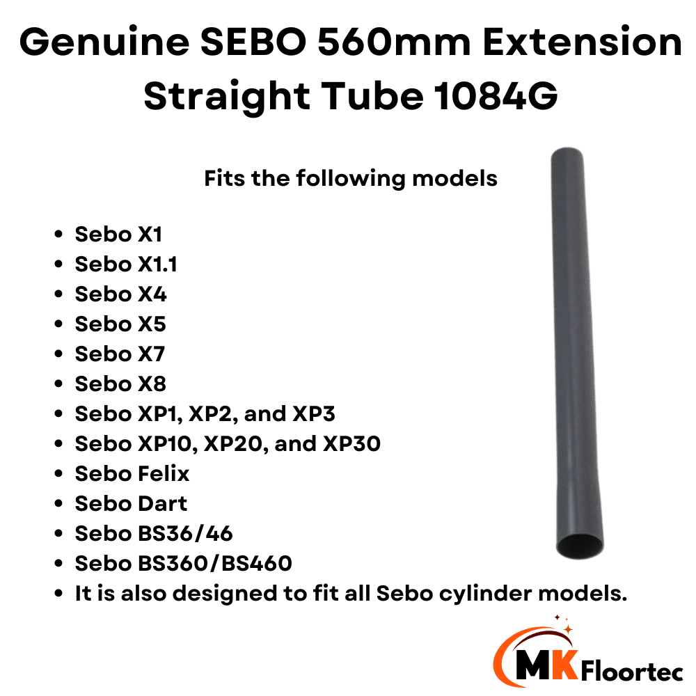 Sebo 560mm Extension Straight Tube 1084G