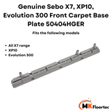 Sebo X7, XP10, Evolution 300 Front Carpet Base Plate 50404HGER