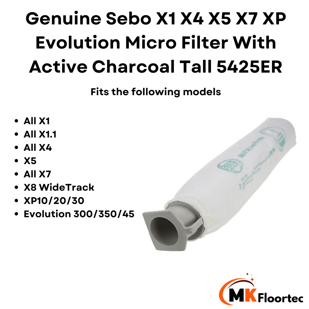 Sebo X1 X4 X5 X7 XP Evolution Micro Filter With Active Charcoal Tall 5425ER