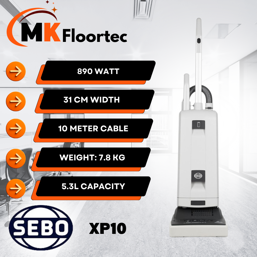 SEBO XP10 Commercial Upright Vacuum Cleaner 31cm Width 90547GB