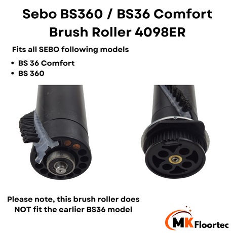 Sebo BS360 / BS36 Comfort Brush Roller 4098ER