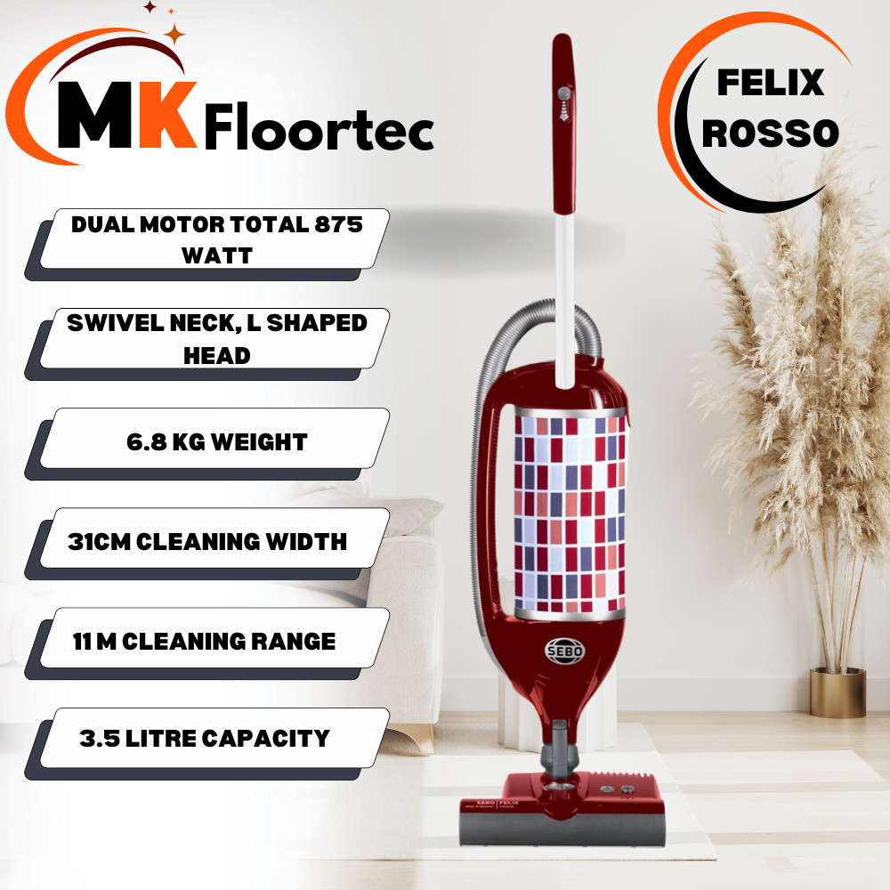 SEBO Felix Rosso ePower Upright Vacuum Cleaner 90813GB