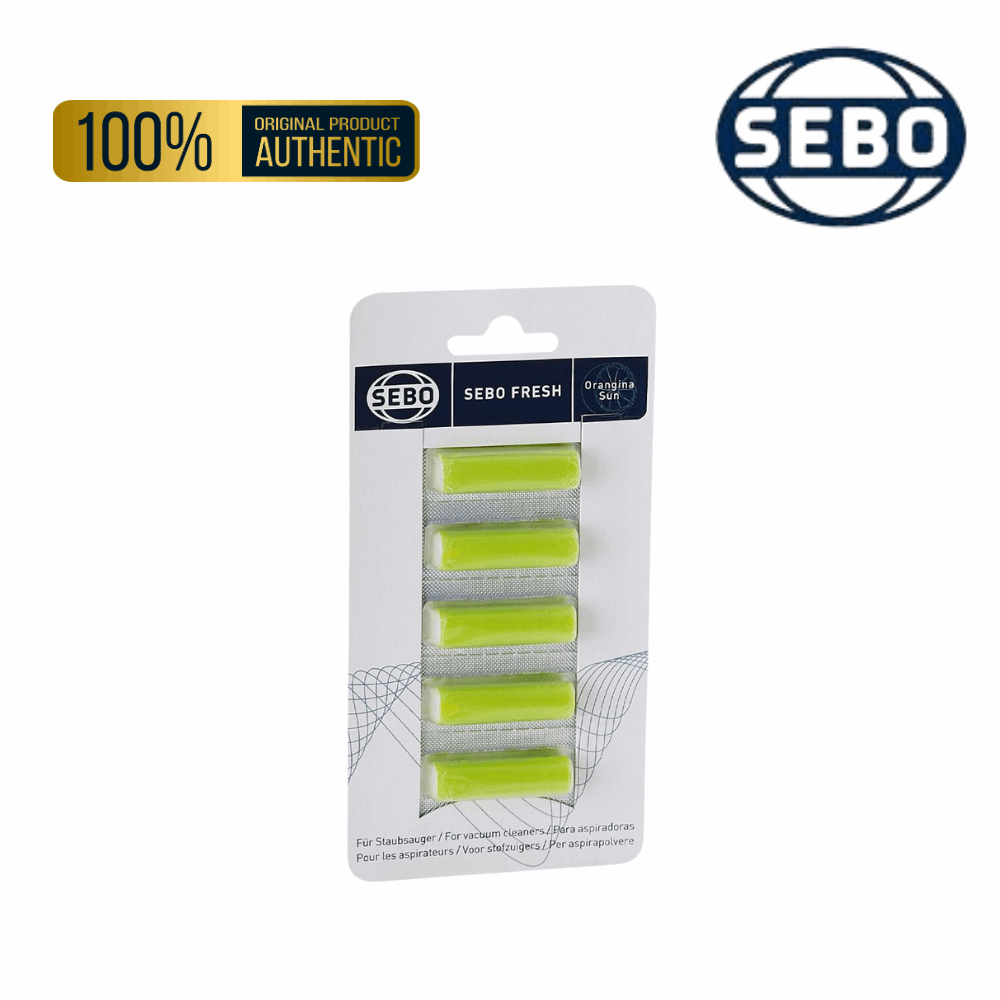 Sebo Orangina Sun vacuum cleaner air fresheners capsules 0496, infusing your space with a delightful scent during vacuuming. 