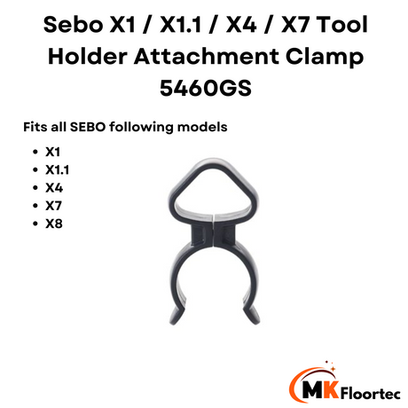 Sebo X1 / X1.1 / X4 / X7 / XP  Tool Holder Attachment Clamp 5460GS