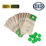 Genuine Sebo X Series / XP / C Series Vacuum Cleaner Paper Bags 5093PC - 10 Pack