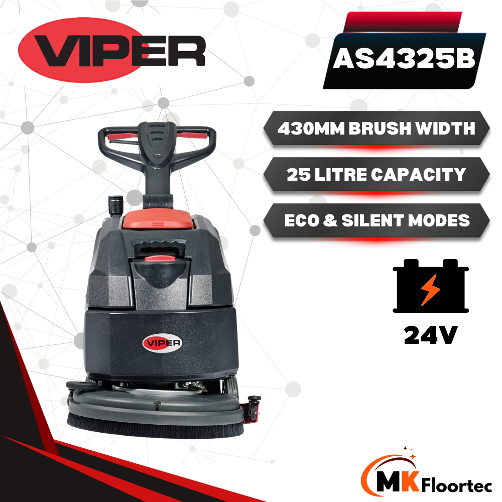 Viper AS4325B Battery Powered Scrubber Dryer