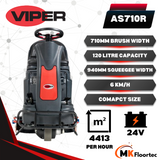 Viper AS710R Ride On Battery Powered Scrubber Dryer