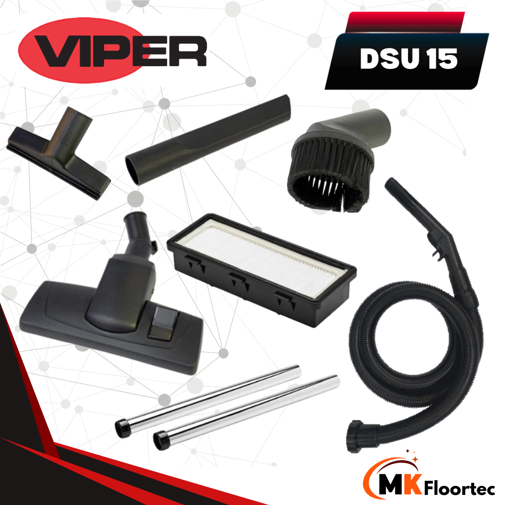 Viper DSU15 HEPA Dry Commercial Vacuum Cleaner 15L