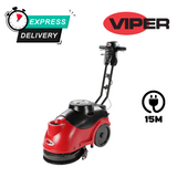 Viper AS380C Mains Cable Powered Compact Scrubber Dryer 15 Litre 240 Volt